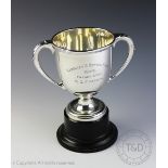 A silver two handled trophy William Neale & Son Ltd, Birmingham 1928,