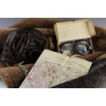 An Irvin replica flying jacket, with a pair of MK VIII flying goggles in box,