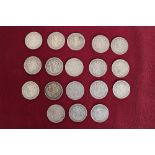 A selection of 19th century and later silver, copper and cupro nickel coinage,