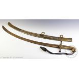A fine quality silver gilt presentation marmeluke sword, makers initials SH, Birmingham, 1818,