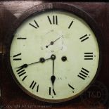 A George III oak eight day longcase clock,