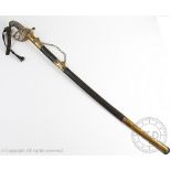 A Victorian British 1847 pattern Infantry officers sword, with 81.