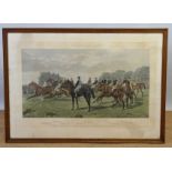 C R Stock after George Veal, 19th century hand coloured print, Our North Country Jockeys,