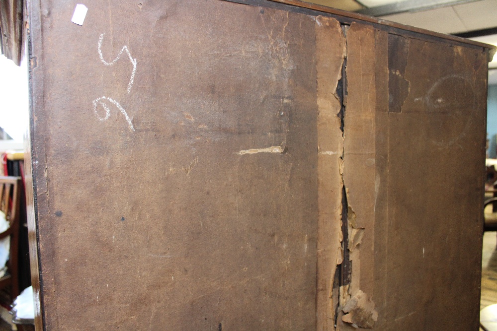 An 18th century style walnut and burr walnut chest on stand, incorporating some earlier timbers, - Image 4 of 16