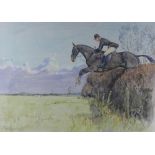 Equestrian Interest: Daniel Crane (1969-present) Watercolour on paper,