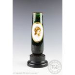 A French Bohemian glass spill vase, circa 1900,