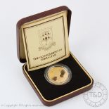 A Government of Gibraltar 22 carat gold £50 coin, 15.