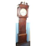 A George III oak eight day longcase clock,