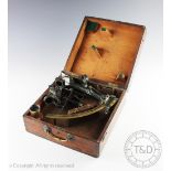 A 19th century Crichton of London sextant, signed 'Greenwich Hospital Schools 1863,