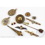 A collection of Victorian and later jewellery,