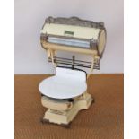 A vintage American shop fitting weighing scales by Computing Scale Company of Dayton Ohio,
