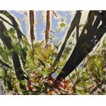 Sheila Benson (Modern British, Shropshire), Oil on canvas, 'Forest', Signed 'SMB',
