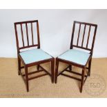 A pair of King Edward VII mahogany Coronation chairs,