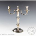 A silver candelabra, William Comyns & Sons Ltd, London 1967,