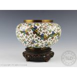 A Japanese cloisonne vase, Meiji period,