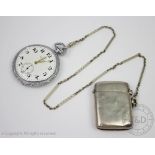 A Waltham open face pocket watch, circa 1907, of small size,
