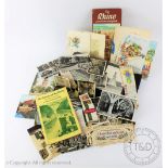 A selection of Edwardian and later post cards and greeting cards, with British and world views,