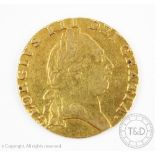 A George III gold full guinea dated 1790, 8.