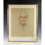 Honor Earl - 20th century British, Pastel on paper, Portrait of Daisy Wright,