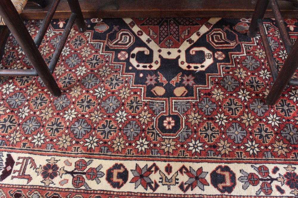 A Kasak hand woven wool carpet, - Image 6 of 11