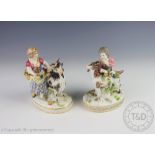 A pair of Meissen figurines, circa 1900,