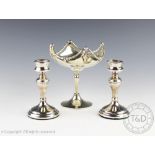A Mappin & Webb silver pedestal dish,