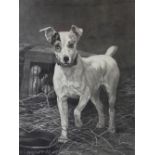 After Thomas Blinks, Monochrome etching, Terrier and Ferrets, Published by Arthur Reynold 1889,