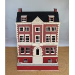 A George III style dolls house, of country house proportions,