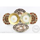 A pair of Royal Crown Derby 2451 pattern circular plates, 27cm diameter,
