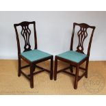 A pair of King George V Coronation chairs, each stamped 'CORONATION GR V (crown symbol)',