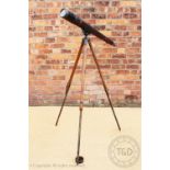 A large early 20th century T.Cooke & Sons Ltd London and York military issue tripod telescope, No.