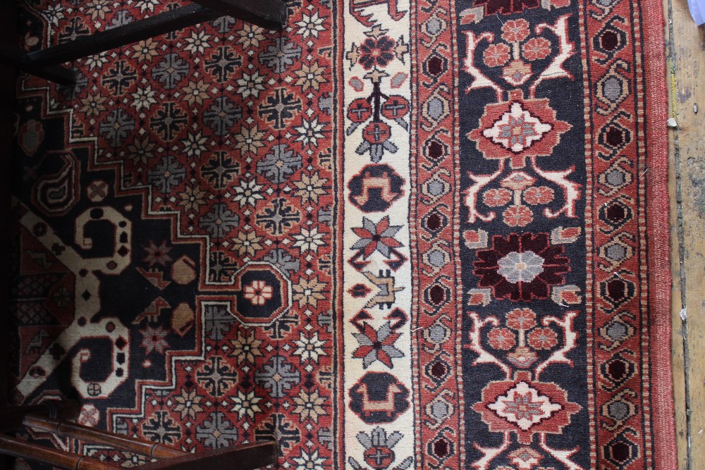 A Kasak hand woven wool carpet, - Image 3 of 11