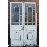 A pair of Edwardian Scottish doors,