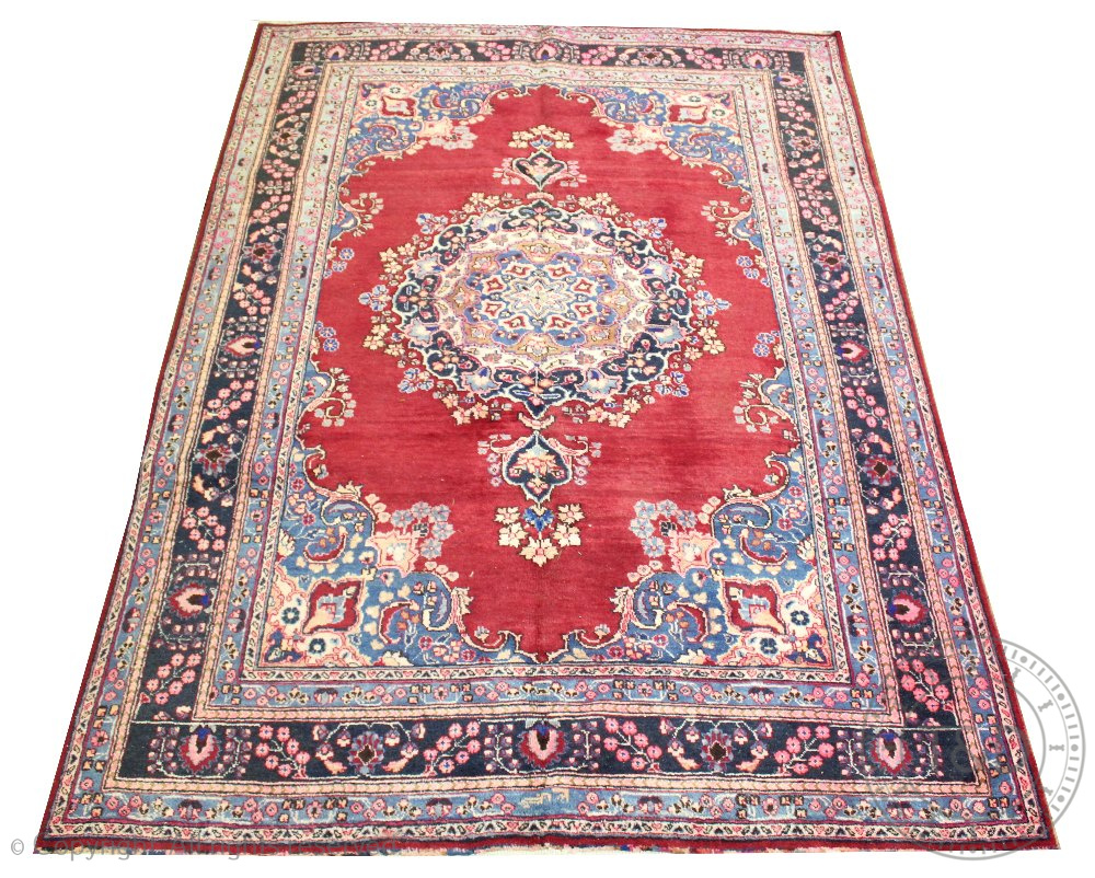 A Persian Mashed wool carpet,