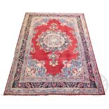 A Persian Mashed wool carpet,