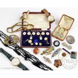 A selection of jewellery and watches,