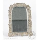 A silver framed dressing table mirror, Samuel Clark London 1883,