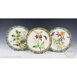 Eleven late 19th century Royal Worcester plates,