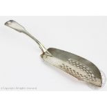 A George III silver fish slice, William King, London 1816, fiddle,