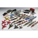 A selection of Matchbox and other model ships,