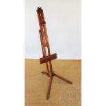 A Windsor and Newton adjustable artists easel,