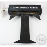A Vintage advertising sign for 'The Times' newspaper, wall mounting,