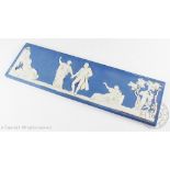 A Wedgwood Jasper ware plaque titled 'Choice of Hercules', early 20th century,