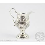 A George III silver cream jug, 'CH' London,