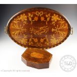A Regency rosewood and cross banded octagonal box,