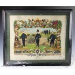 An early 20th century German military remembrance commemorative print,