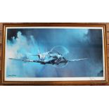 After Barrie A F Clarke, Colour print, Vickers Supermarine Spitfire MK V B of 243 Squadron,