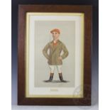 A collection of eight Vanity fair Spy prints, to include the jockey Tom Loates,