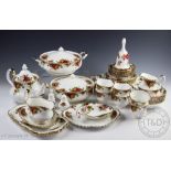 A Royal Albert Old Country Roses forty three piece part dinner and tea service,