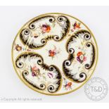 A porcelain cabinet plate in the manner of Swansea porcelain,